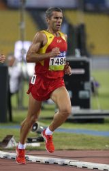 Alberto Suarez, plata 5000m T13 Mundial Atletismo Doha2015