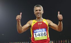 Alberto Suarez, plata 5000m T13 Mundial Atletismo Doha2015