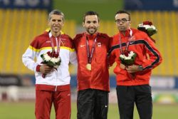 Alberto Suarez, plata 5000m T13 Mundial Atletismo Doha2015