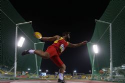 Kim Lopez Plata lanzamiento de disco T12 Mundial Atletismo Doha 2015