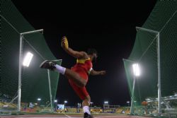 Kim Lopez Plata lanzamiento de disco T12 Mundial Atletismo Doha 2015