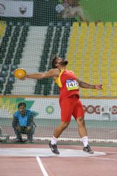 Kim Lopez Plata lanzamiento de disco T12 Mundial Atletismo Doha 2015