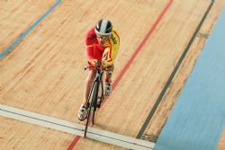 Eduardo Santas en el Campeonato del Mundo de Ciclismo en pista de Montichiari 2016