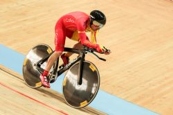 Cesar Neira en el Campeonato del Mundo de ciclismo en pista Montichiari 2016