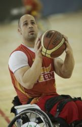 David Mouriz, jugador de baloncesto en silla de ruedas