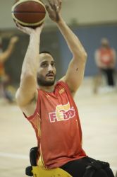 Pablo Zarzuela, jugador de baloncesto en silla de ruedas