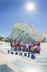 Presentacin de la ropa que vestir el equipo paralmpico espaol en los Juegos Paralmpicos de Rio2016 diseada por Luanvi