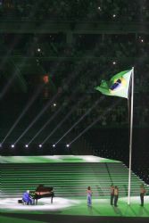 Acto de inauguracin Paralmpiadas Rio 2016 izado de bandera