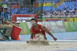 Xavier Porras, salto de longitud T11 de los Juegos Paralmpicos de Rio 2016