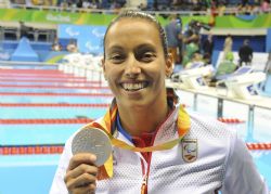 Teresa Perales medalla de plata en 200m estilo libre