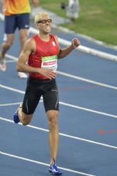 Joan Munar en los 400m lisos T12 de los Juegos Paralmpicos de Rio 2016