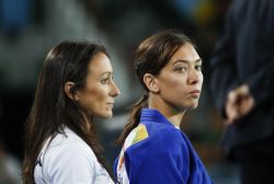 La judoka valenciana Mónica Merenciano, antes de un combate de la competición de judo hasta 57 kilos de los Juegos Paralímpicos de Rio 2016