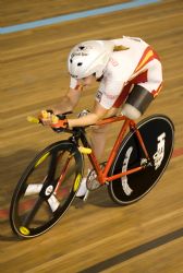 Raquel Acinas en el Campeonato del Mundo de Ciclismo 2007, celebrado en Burdeos (Francia).