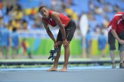 Dionibel Rodrguez, tras una de las series que le vali el paso a la final de los 400 metros, categora T20, en la que finaliz en quinto lugar con un tiempo de 49''56''''