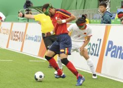 Imagen del partido Espaa-China.