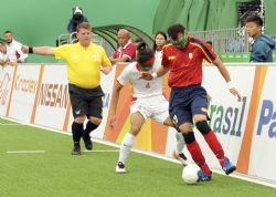 Imagen del partido Espaa-China.