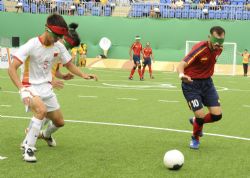 Imagen del partido Espaa-China.