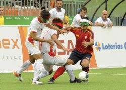 Imagen del partido Espaa-China.