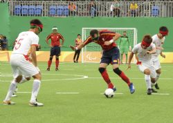 Imagen del partido Espaa-China.