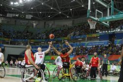 Seleccin Espaola de Baloncesto en Silla de Ruedas contra Japn. Segunda jornada Juegos Paralmpicos Ro 2016