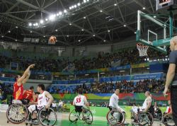 Seleccin Espaola de Baloncesto en Silla de Ruedas contra Japn. Jornada 2 de los Juegos Paralmpicos de Ro 2016