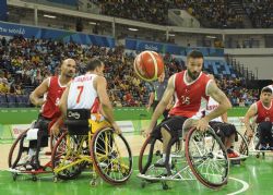 Espaa cosech su primera derrota de la competicin paralmpica de BSR en el tercer partido frente a Turqua (65-68)