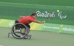 Lola Ochoa, en su partido ante la alemana Katharina Kruger.