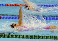 La castellonense Ariadna Edo nada a espalda en la final de los 200 metros estilos en categora SM13 en la que finaliz en 6º lugar, logrando as diploma olmpico