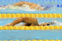 Israel Oliver, durante su participacin en la prueba de los 400 metros libre, categora S11, en la que finaliz a las puertas de las medallas (4º lugar) tras marcar un crono de 4''43''''17