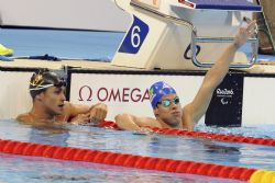 El madrileo afincado en Canarias Israel Oliver, tras finalizar la prueba de 400 metros libres de la categora S11 en 4º lugar