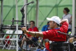 Manuel Sanchez Camus miembro del equipo Paralmpico Espaol de tiro con arco