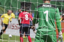 La Seleccin Espaola de Ftbol 5 contra Argentina en la fase de preliminares. Jornada 5 de los Juegos Paralmpicos de Ro. Espaa pierde por 1-0