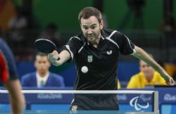 lvaro Valera consigue la plata en los Juegos Paralmpicos de Ro 2016 enfrentndose en la final individual de Tenis de Mesa clase 6 al dans Peter Rosenmeier