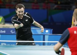 lvaro Valera consigue la plata en los Juegos Paralmpicos de Ro 2016 enfrentndose en la final individual de Tenis de Mesa clase 6 al dans Peter Rosenmeier