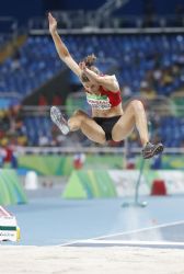 Sara Martnez, cuarta en salto de longitud con 5,52 metros.