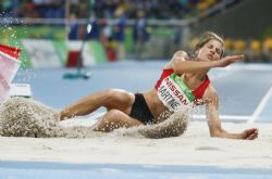 Sara Martnez, cuarta en salto de longitud con 5,52 metros.