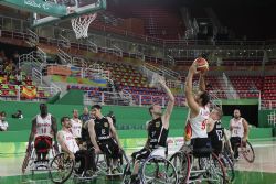 La seleccin masculina de baloncesto en silla de ruedas se clasifica para las semifinales tras derrotar a Alemania por 70-66