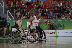 La seleccin masculina de baloncesto en silla de ruedas se clasifica para las semifinales tras derrotar a Alemania por 70-66