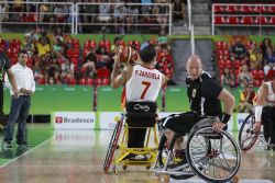 La seleccin masculina de baloncesto en silla de ruedas se clasifica para las semifinales tras derrotar a Alemania por 70-66