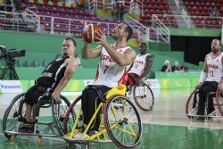 La seleccin masculina de baloncesto en silla de ruedas se clasifica para las semifinales tras derrotar a Alemania por 70-66