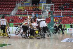 La seleccin masculina de baloncesto en silla de ruedas se clasifica para las semifinales tras derrotar a Alemania por 70-66