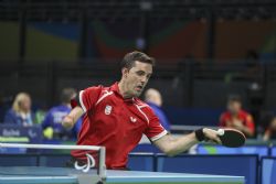 Jos Manuel Reyes y Jorge Cardona en los cuartos de final contra la Repblica Checa. Obtuvieron resultado favorable la clasificacin a semifinales para Espaa de 2 sets a 1. Juegos Paralmpicos de Ro 2016