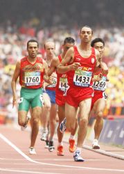 Jos Manuel Gonzlez Santamara en la final de 800 metros.