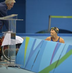 Teresa Perales, tras ganar el oro en 50 espalda (4303).