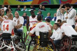 Espaa juega contra Gran Bretaa (69-63) las semifinales del torneo paralmpico de baloncesto