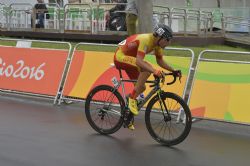 Eduardo Santas, final de la carrera en ruta disputada en los JJPP de Ro 2016. Noveno con un tiempo de 1:51:48.