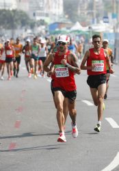 Gustavo Nieves durante la maratn de Ro 2016