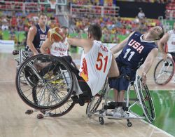 Final contra EE.UU. de B.S.R. en los Juegos Paralmpicos de Ro en la que Espaa se proclam subcampeona y estuvo por primera vez en el medallero