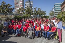 Visita del equipo paralmpico espaol a las empresas patrocinadoras del Plan ADOP tras los Juegos de Rio 2016