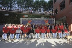 Visita del equipo paralmpico espaol a las empresas patrocinadoras del Plan ADOP tras los Juegos de Rio 2016